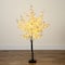 4ft. Pre-Lit Blossoming Pink Artificial Cherry Tree with Warm White LED Lights